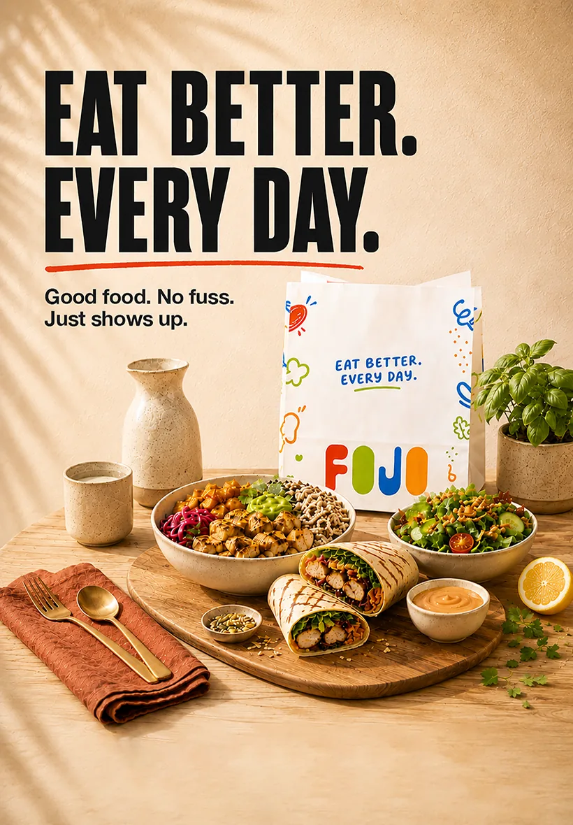 Eat better. Every day. Good food, no fuss, it just shows up.
